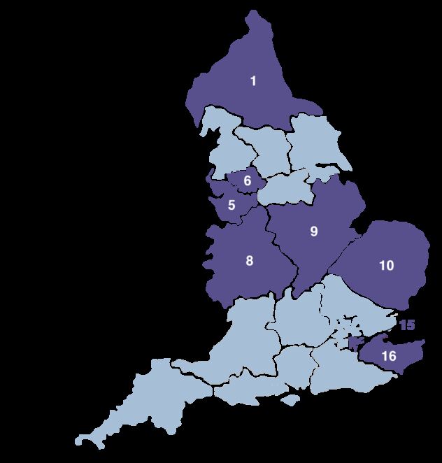 The NHS-Galleri trial is taking place in eight regions in England: Northern; Cheshire and Merseyside; Greater Manchester; West Midlands; East Midlands; East of England, North; South East London; and Kent and Medway.